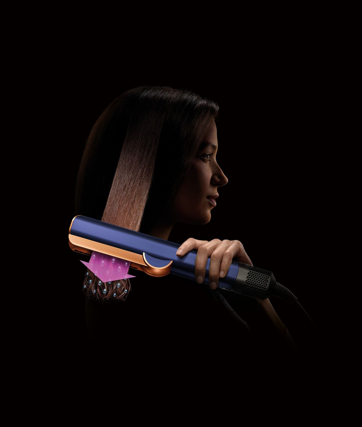 Newsroom Introducing the Dyson Airstrait straightener a new way to straighten hair from wet to dry with air